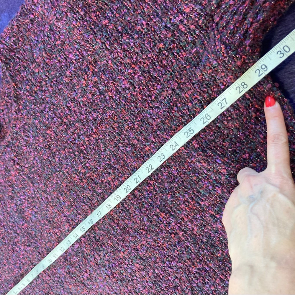 Sparkle & Fade Womens Plum Multi Colored Sweater … - image 6